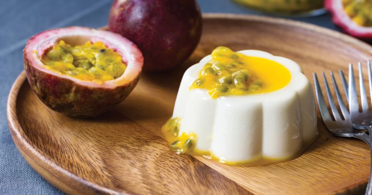 passionfruit panna cotta