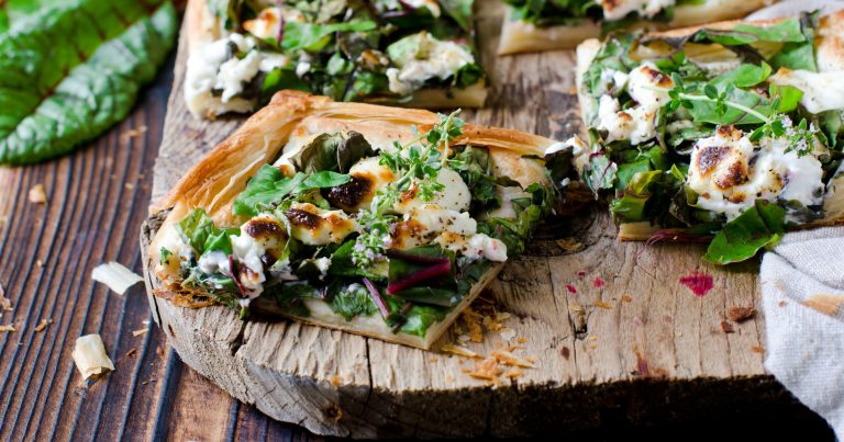 Silverbeet, Spinach & Goat’s Cheese Tart